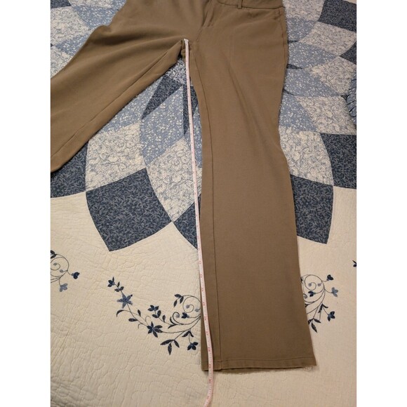 Coldwater Creek Slim Leg Khaki Pants Womens Size 8 Brown Twill Chino Jegging Fit - Picture 3 of 9